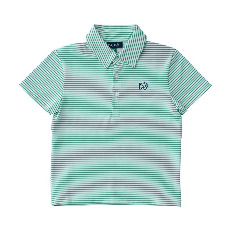 Pro Performance Polo - Simply Green Stripe Pro Performance Polo - Simply Green Stripe