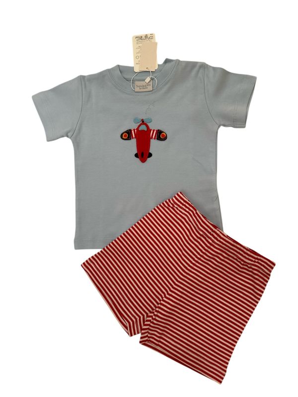 Airplane w/ Stripped Wings Short Set