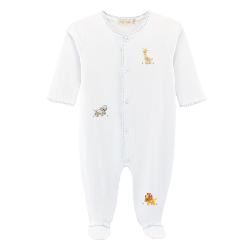 Safari Adventure Footie w/ Crochet Trim