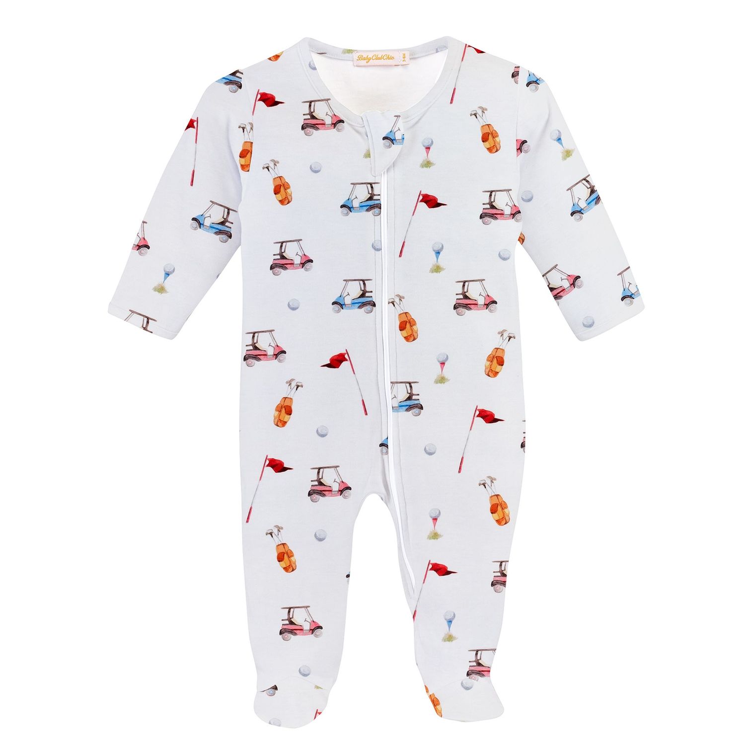 Golf Printed Zipped Footie