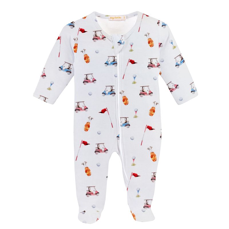 Golf Printed Zipped Footie