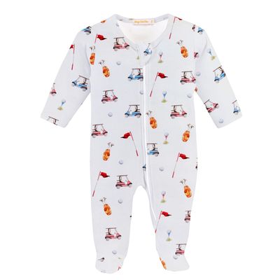Golf Printed Zipped Footie