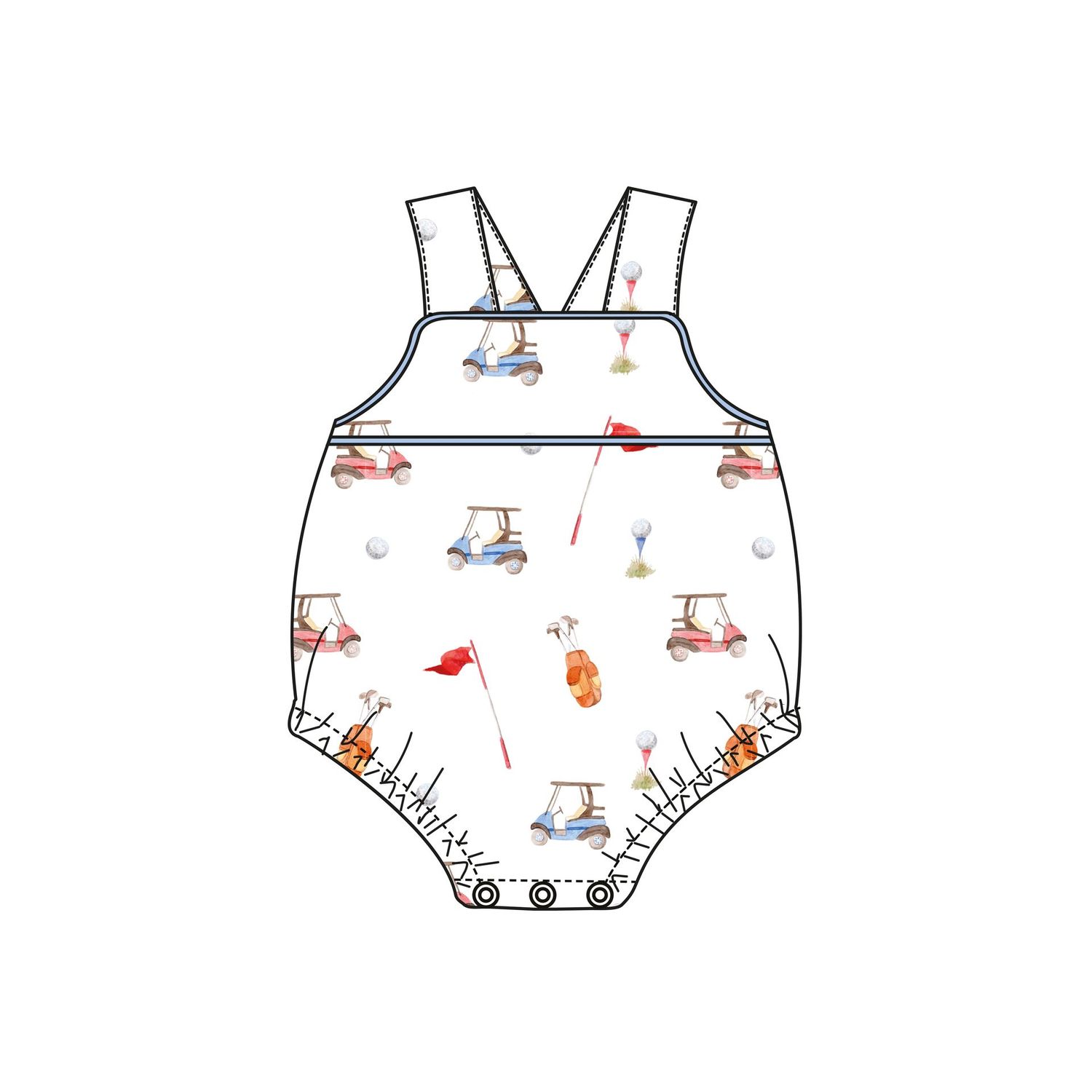 Golf Printed Bubble