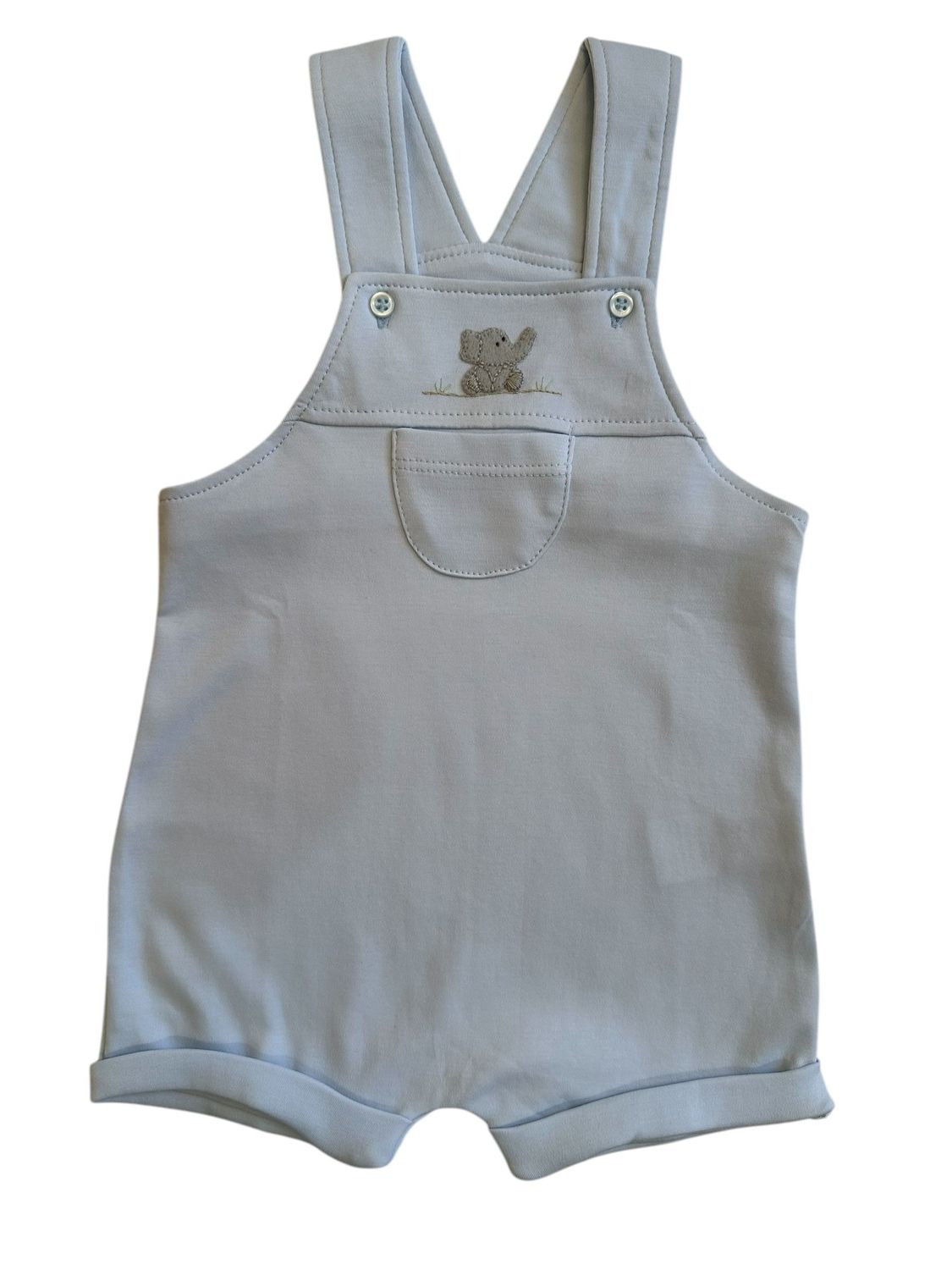 Baby Elephant Romper w/ Button Straps