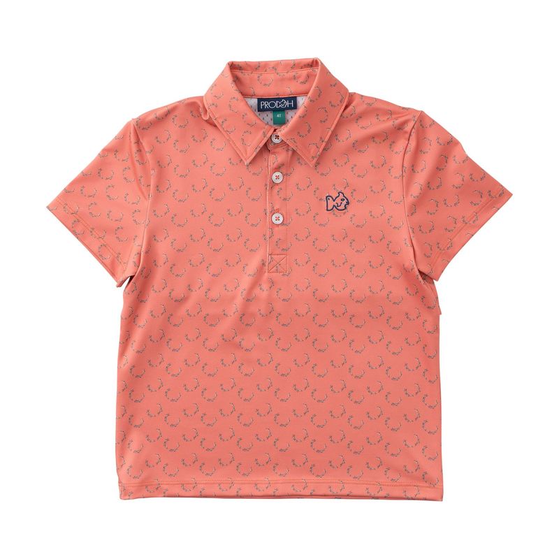 Pro Performance Polo - Crabapple Antler Print