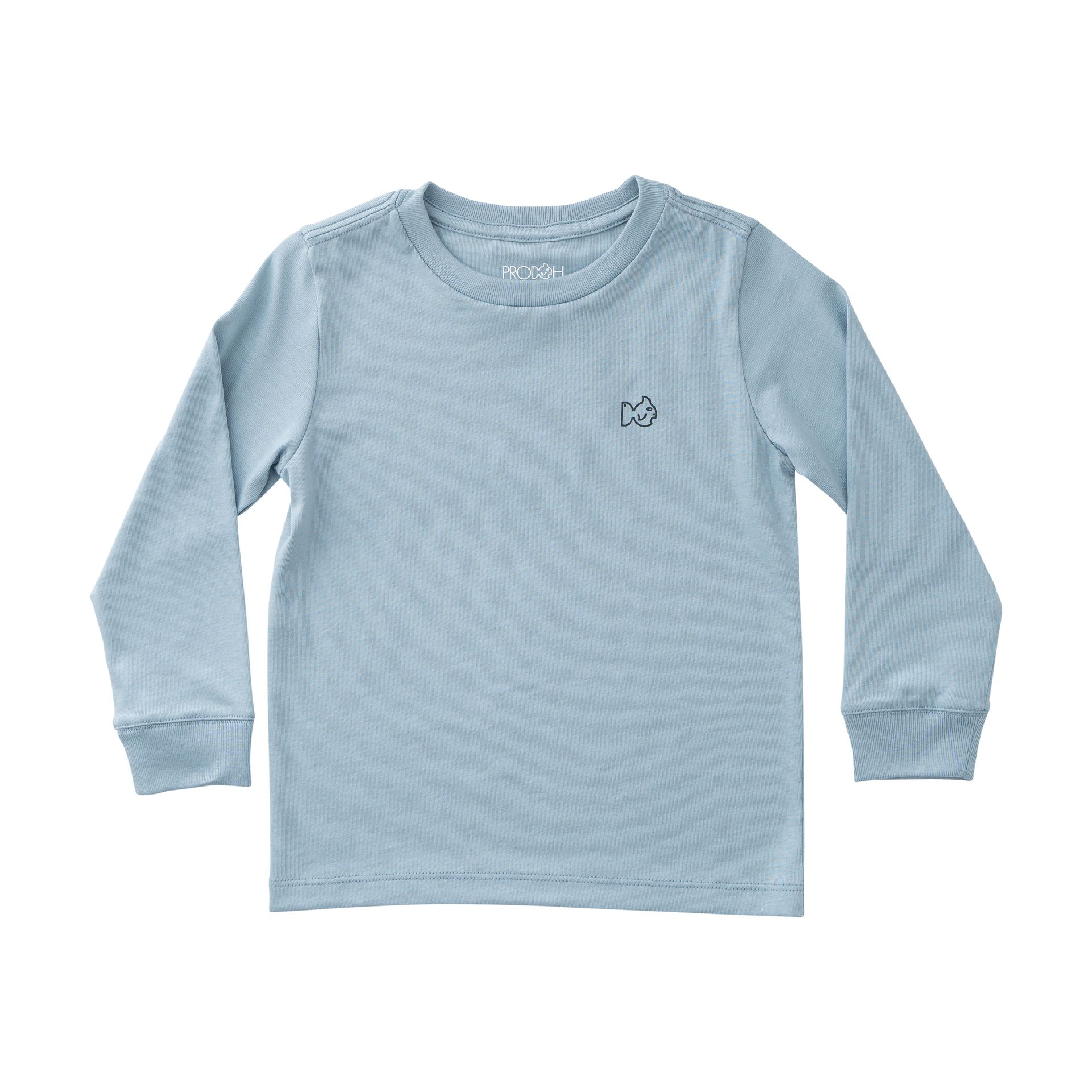 Pumpkin L/S Cotton Tee - Ashley Blue