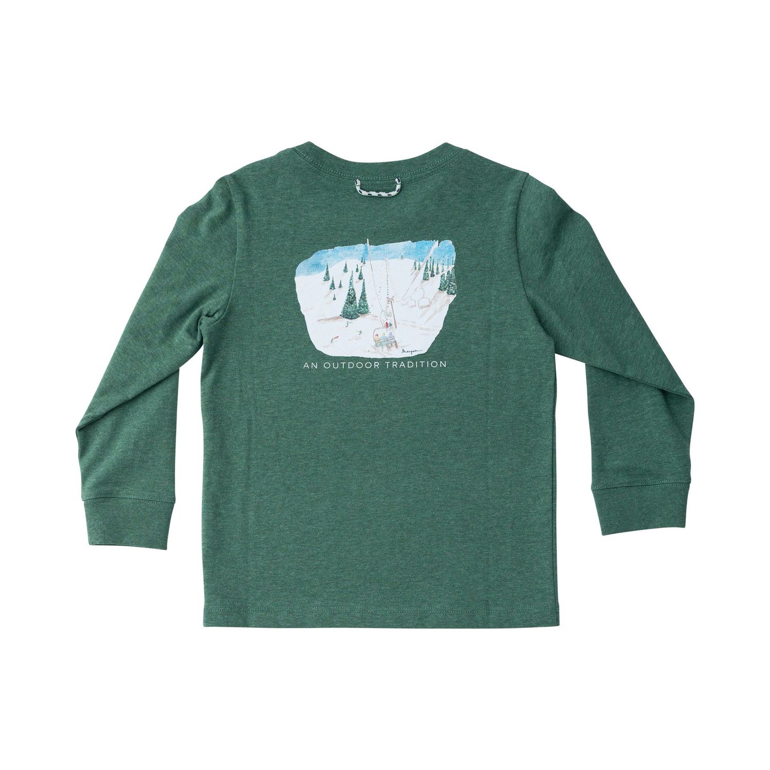 Smoke Pine Heather Cotton Tee