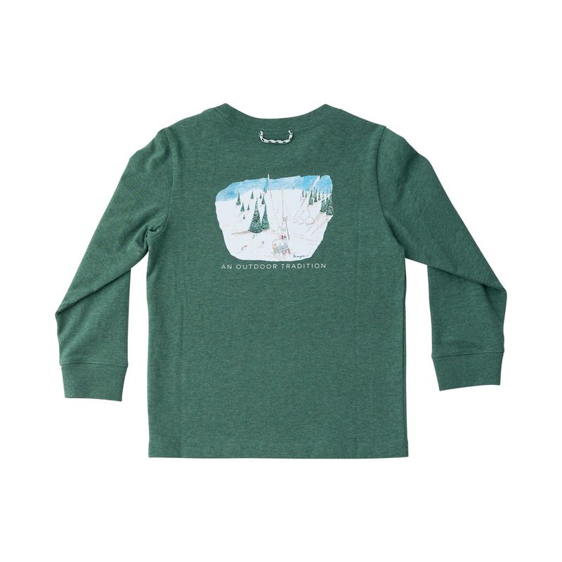 Smoke Pine Heather Cotton Tee