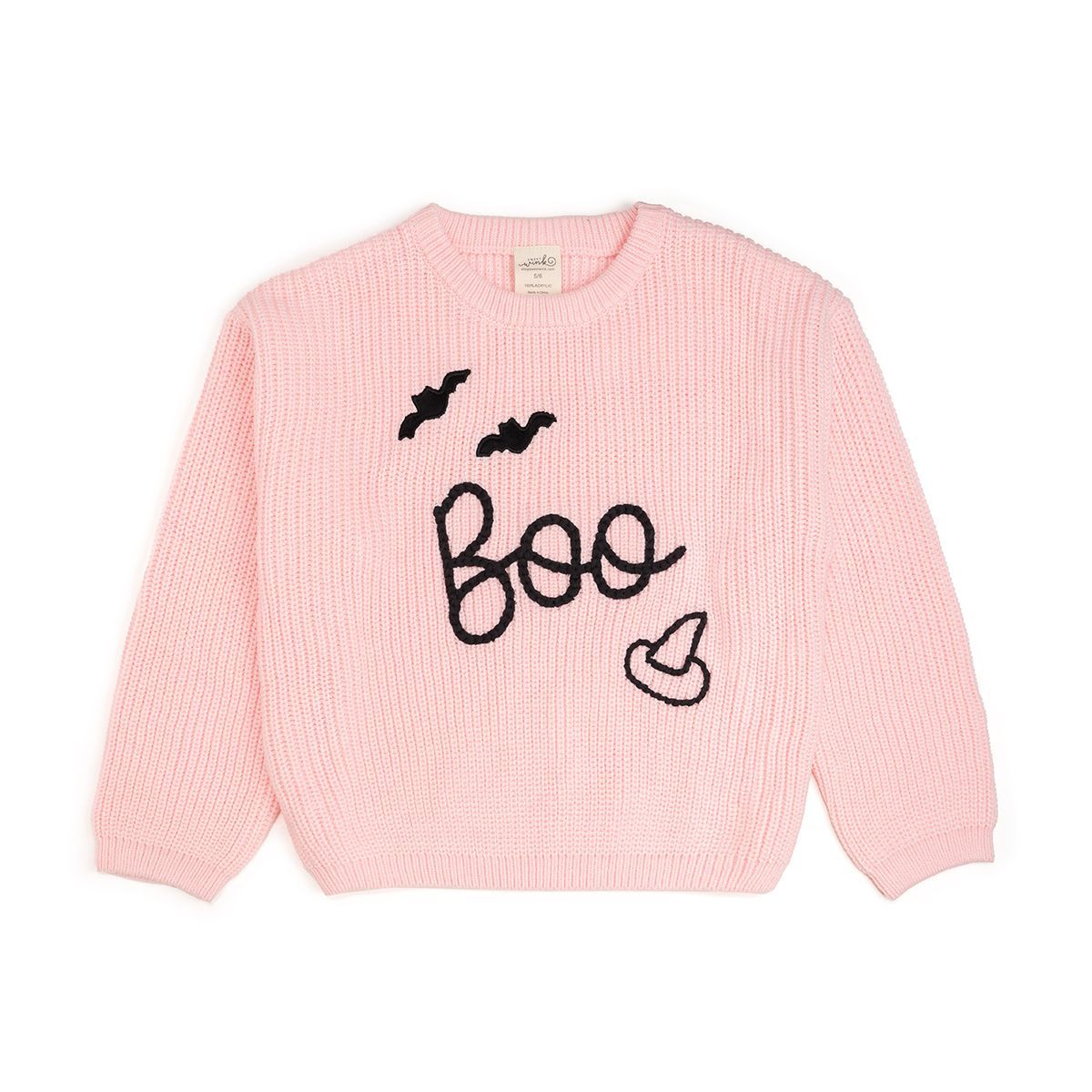 Boo Bat Halloween Knit Sweater