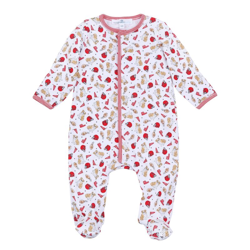 Go Dawgs Printed Zipper Footie
