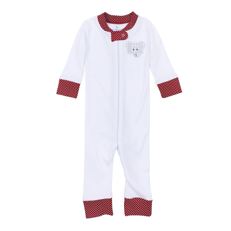 Crimson Cutie Zipper Boy Pajamas
