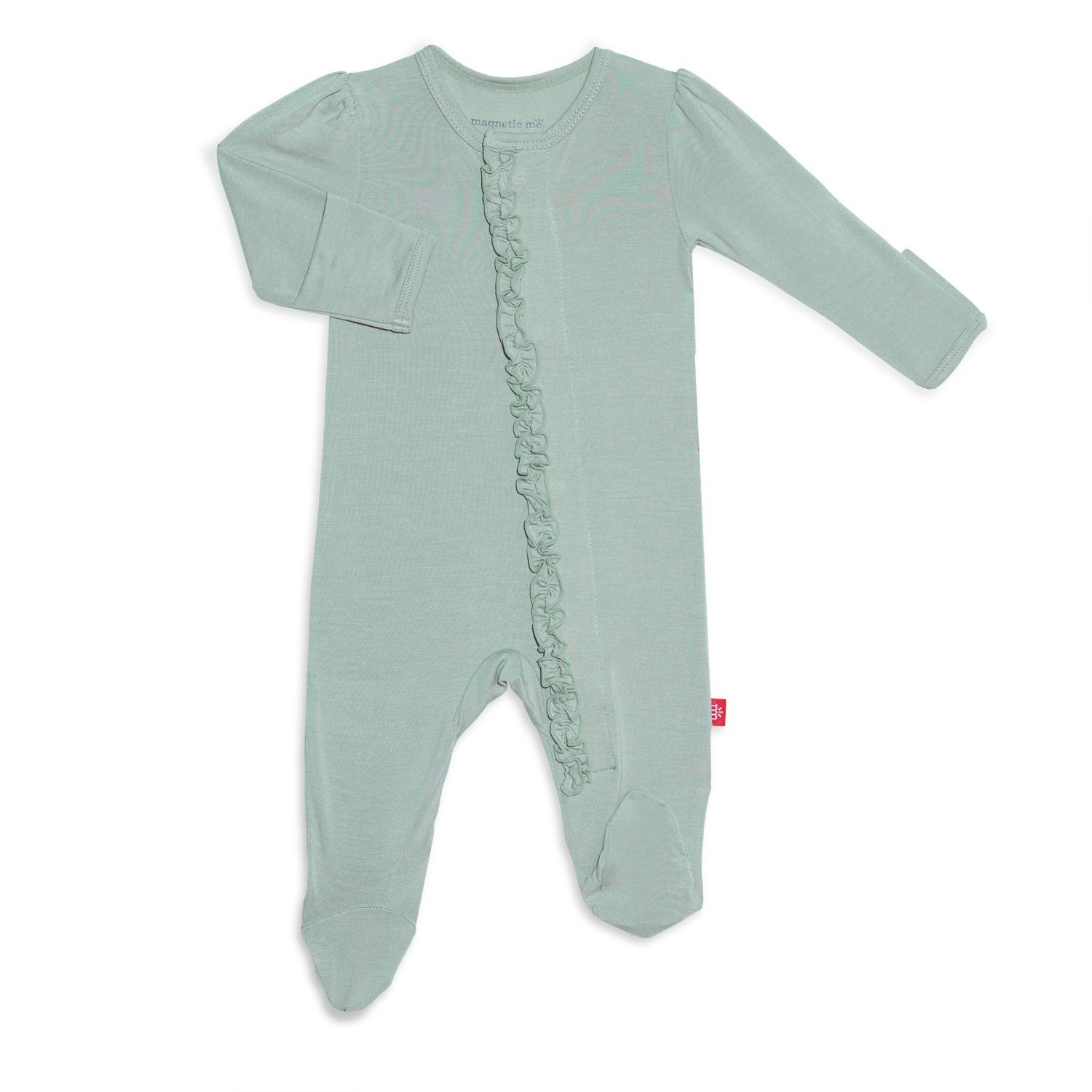 Sea Foam Magnetic Footie w/ Ruffles