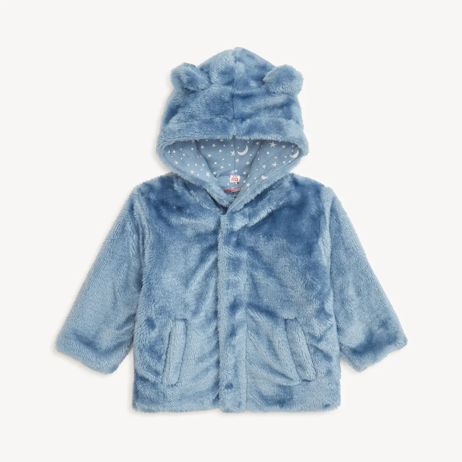 Winter Sky Minky Bear Magnetic Jacket