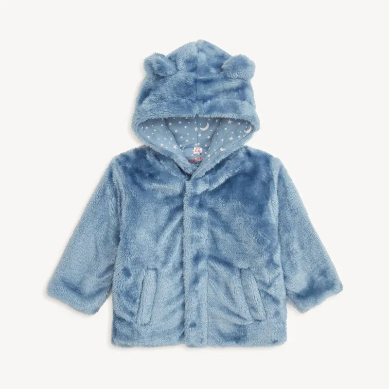 Winter Sky Minky Bear Magnetic Jacket