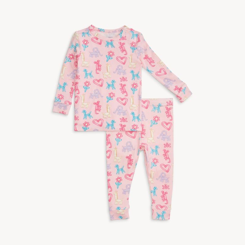 Pink Party Animals Glow In The Dark Magnetic  GIrl Pajamas