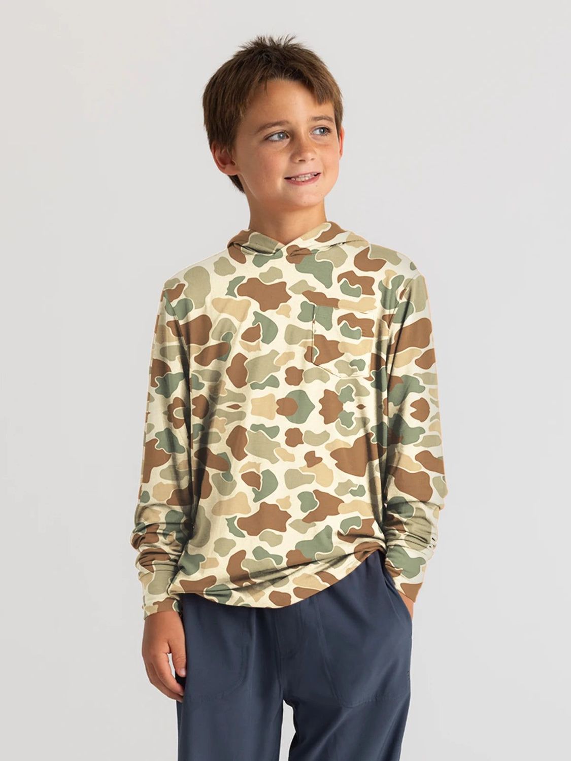 Bamboo Shade Hoodie - Vintage Camo