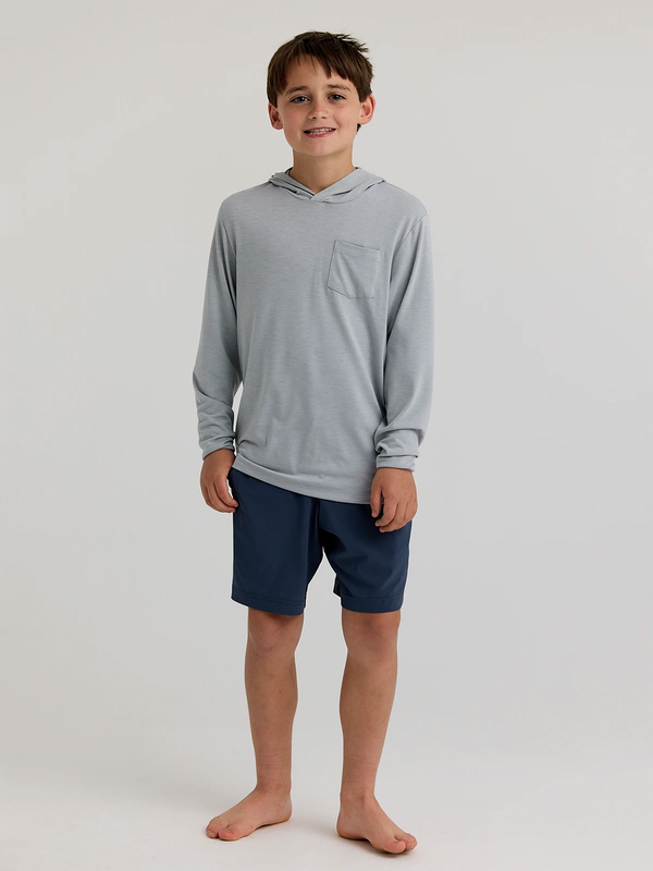 Bamboo Shade Hoodie - Heather Aspen Grey