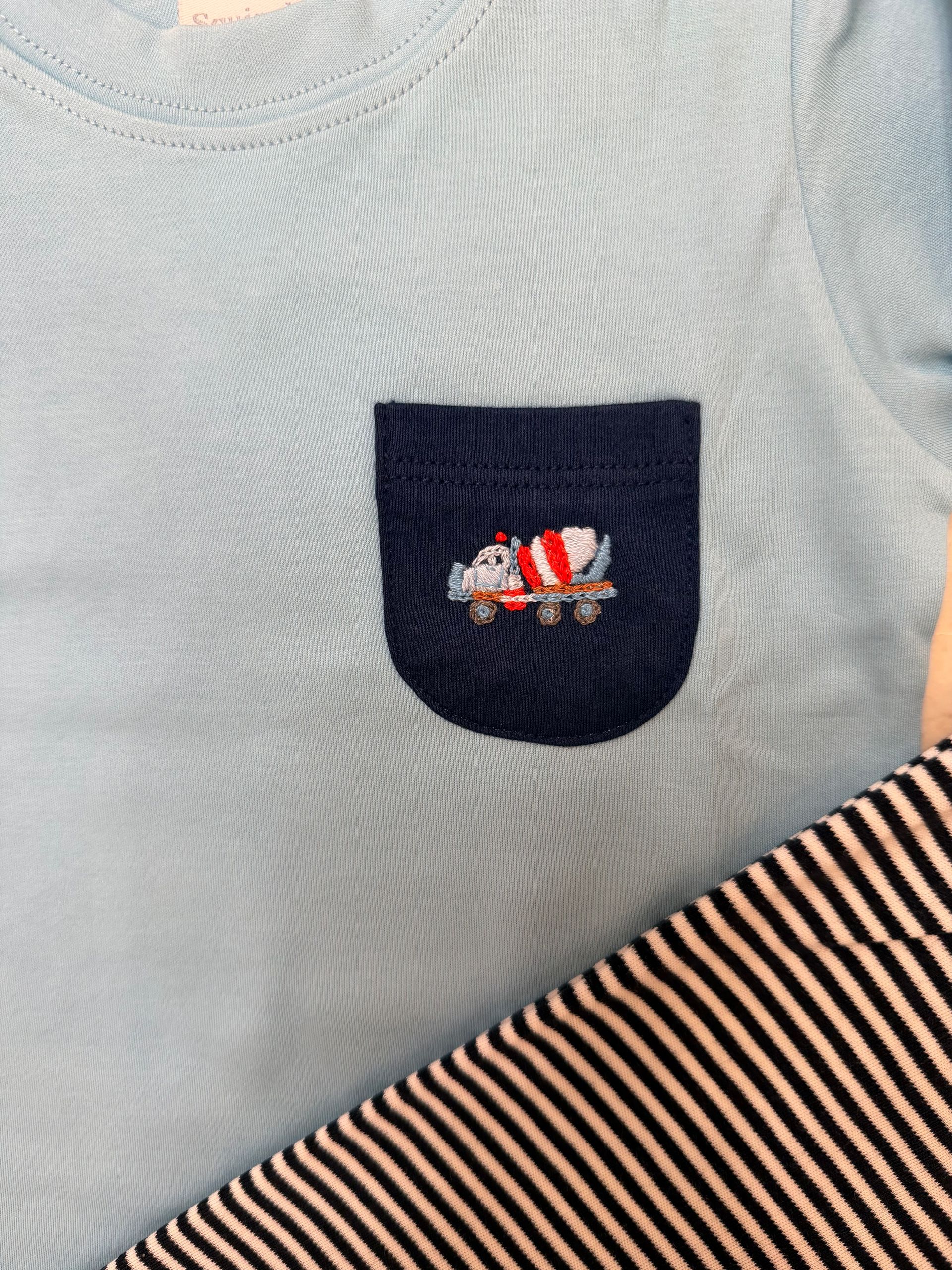 Concrete Truck Pocket Tee Pant Set