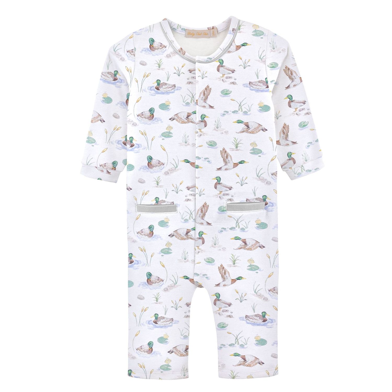 Mallard Ducks Printed Playsuit w/ Pipping
