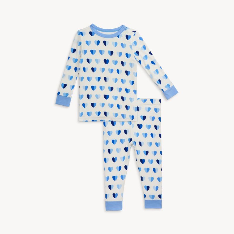 Blue XOXO Magnetic L/S Pajamas