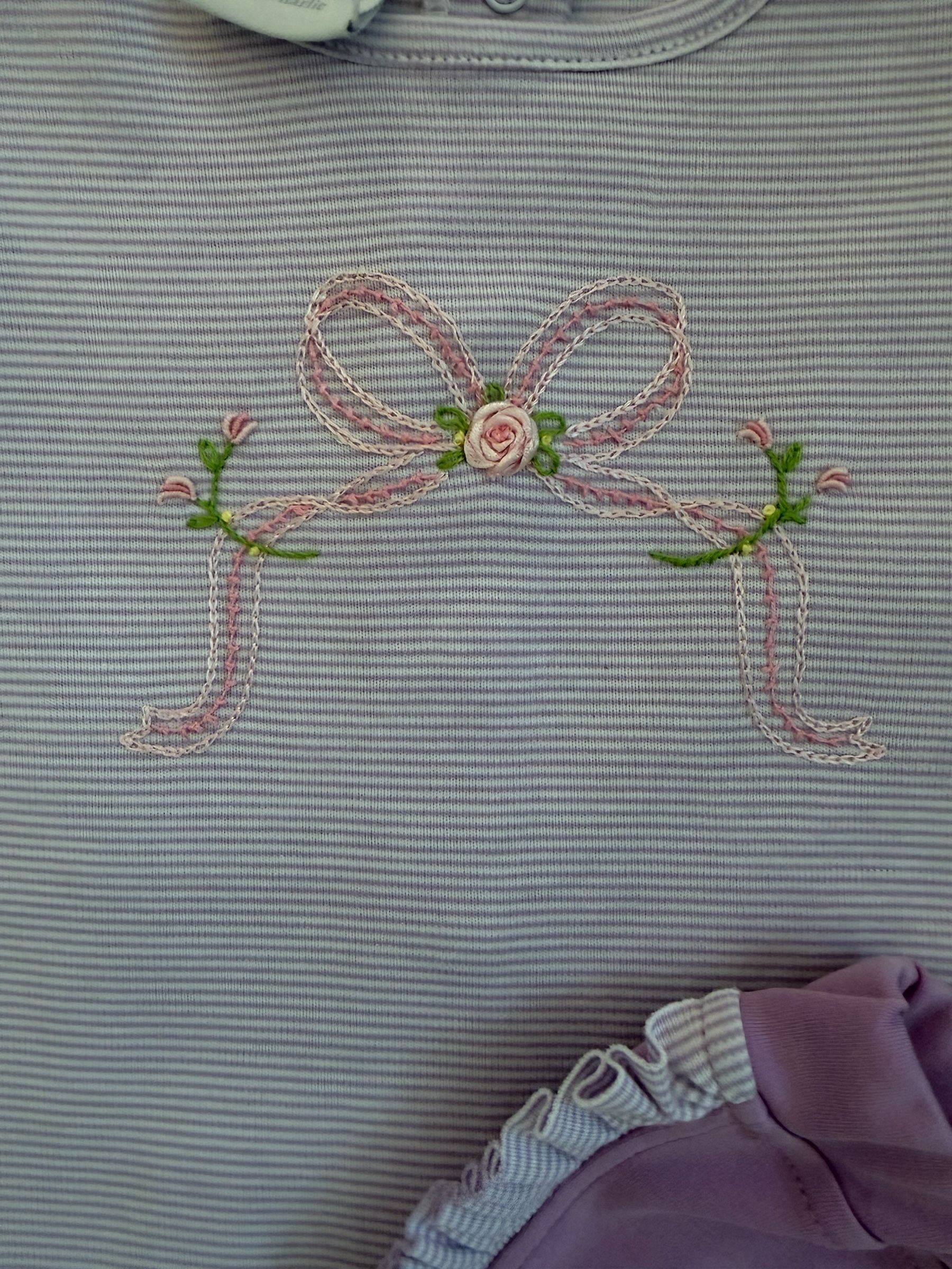 Letter Bow Short Set