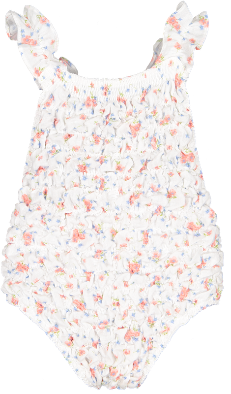 Provence Friled Cotton Swimsuit Provence Friled Cotton Swimsuit