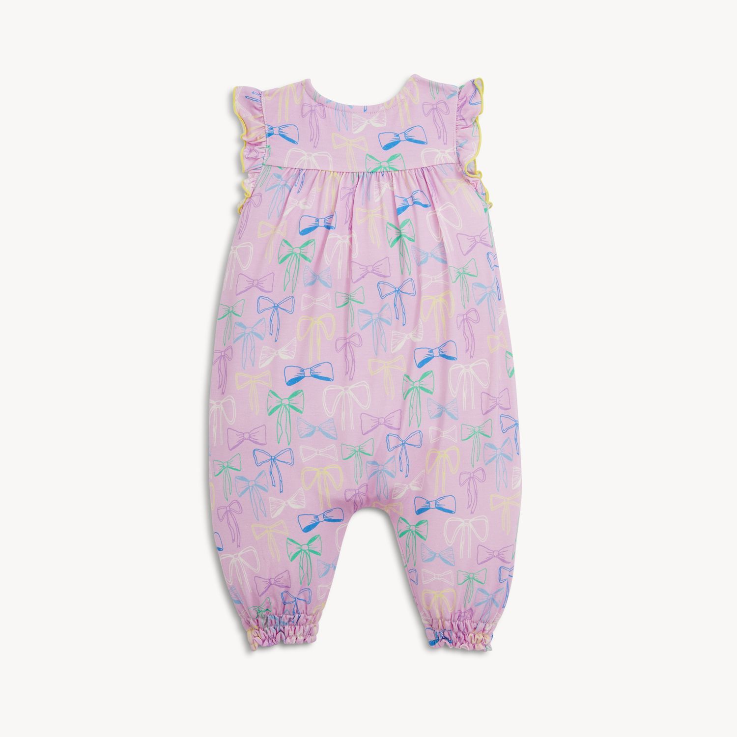 Take A Bow Flutter Sleeve Magnetic Pant Romper