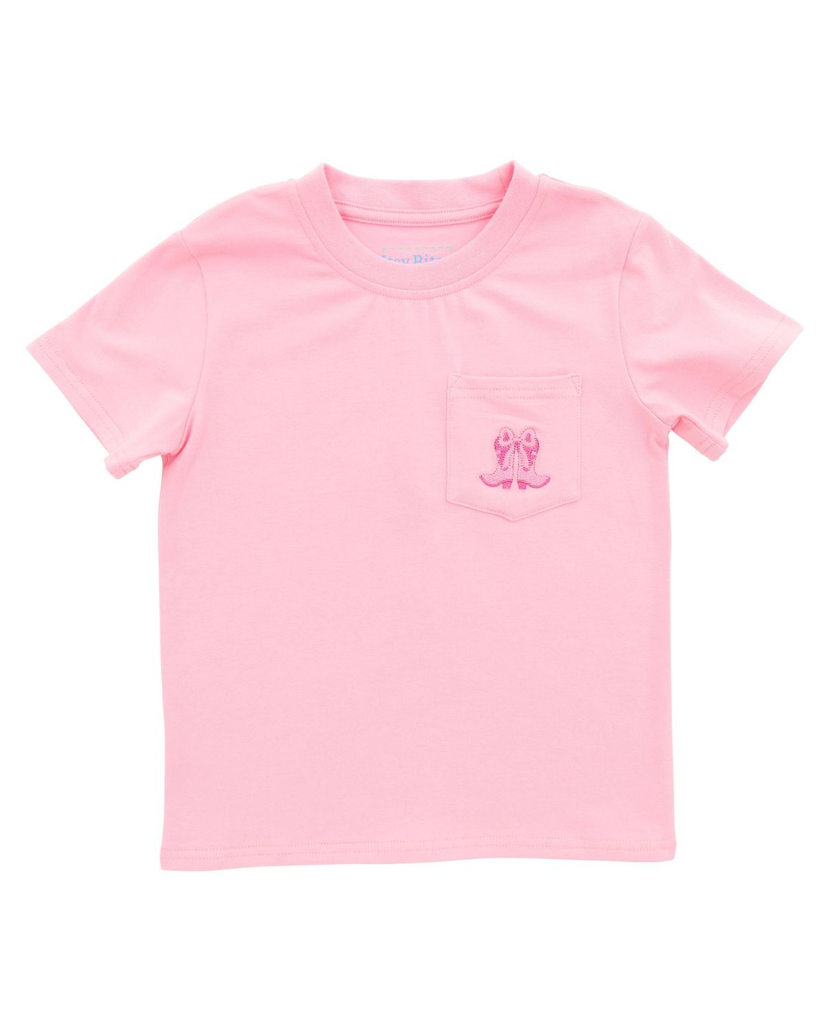 Pink Boy & Boots Pocket Tee