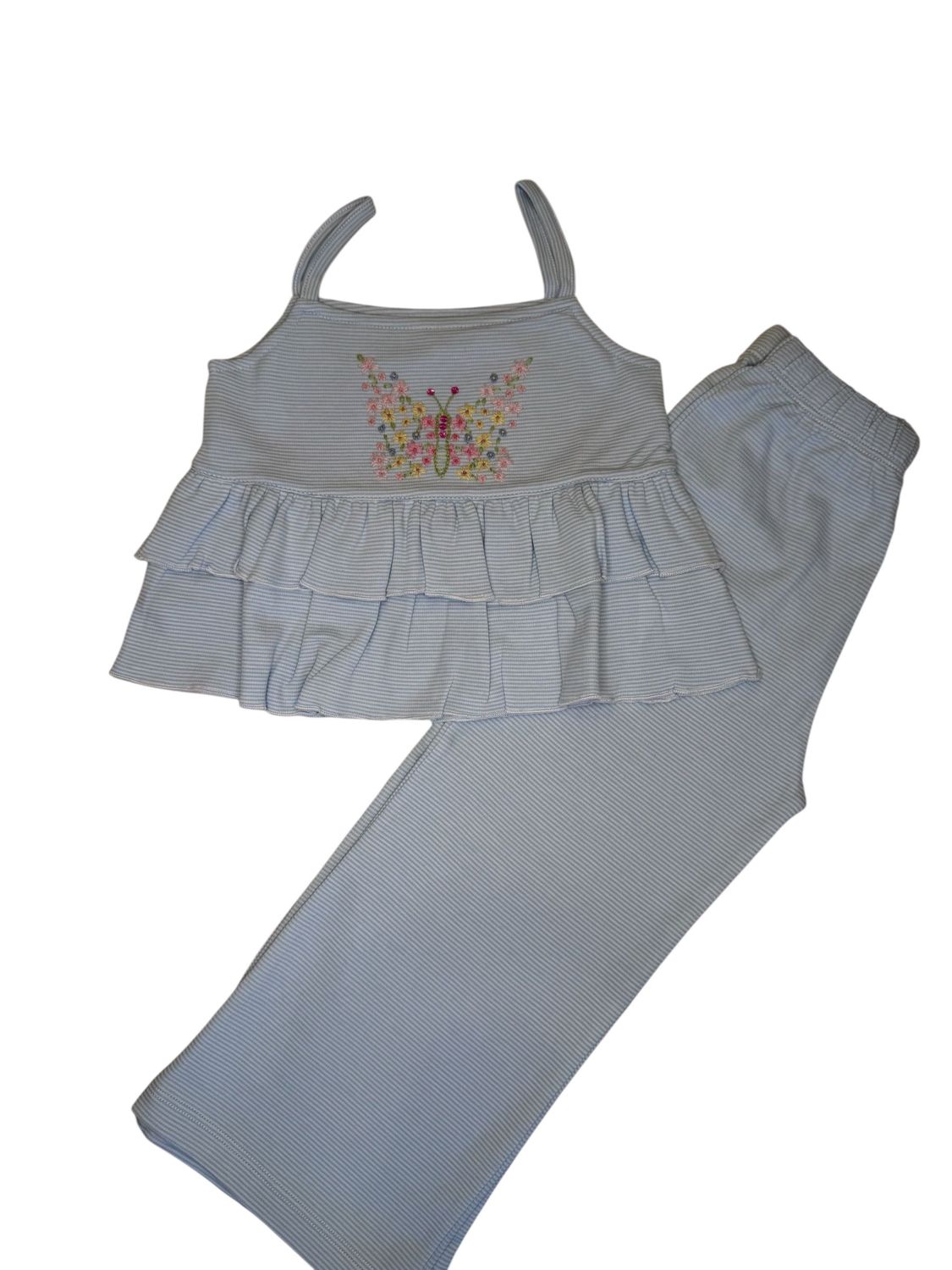 Dreamy Butterfly Cropped Leg Pant Set