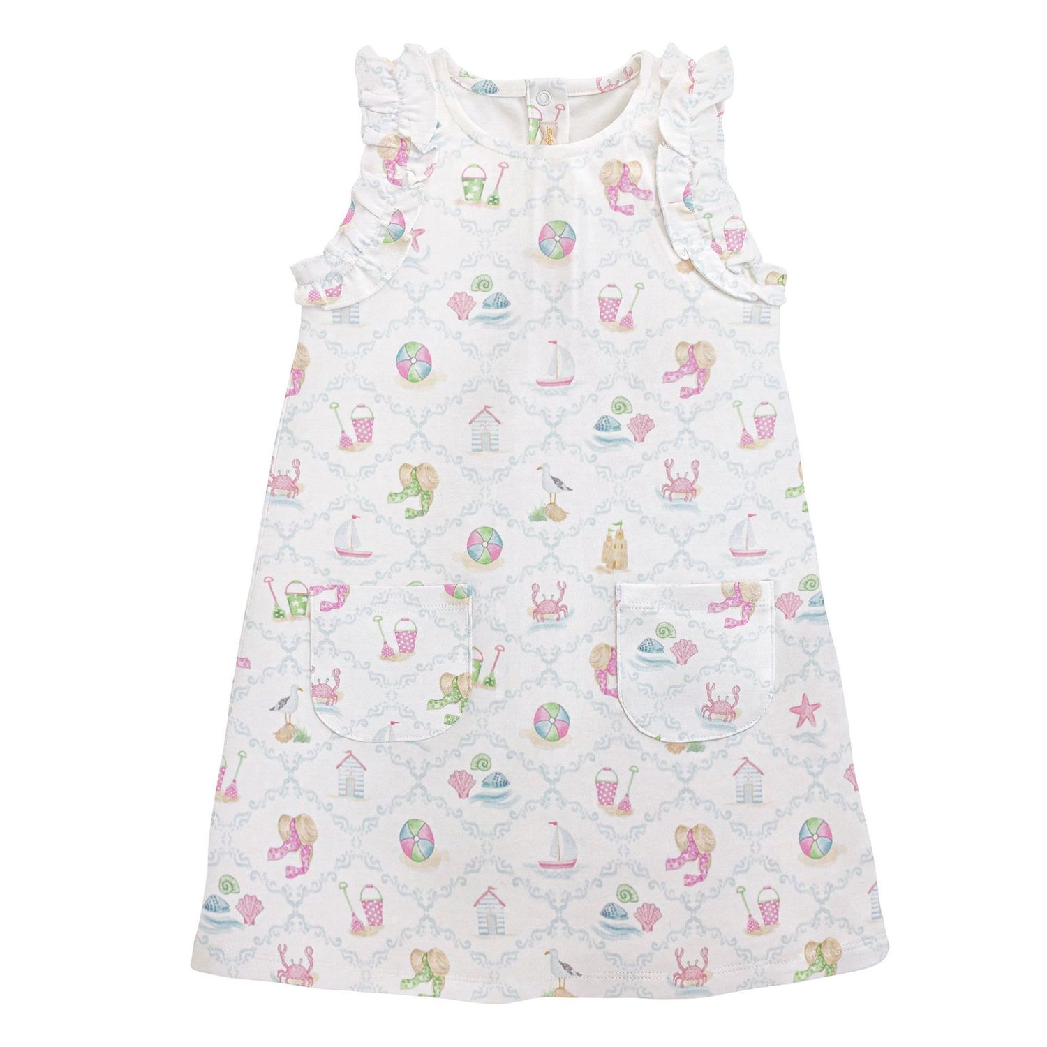 By The Sea Dress w/ Ruffles