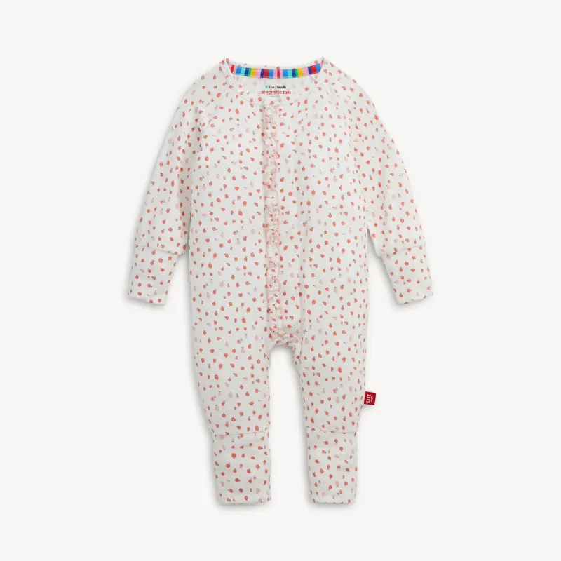 Apple Blossom Magnetic Ruffle Convertable Coverall Apple Blossom Magnetic Ruffle Convertable Coverall