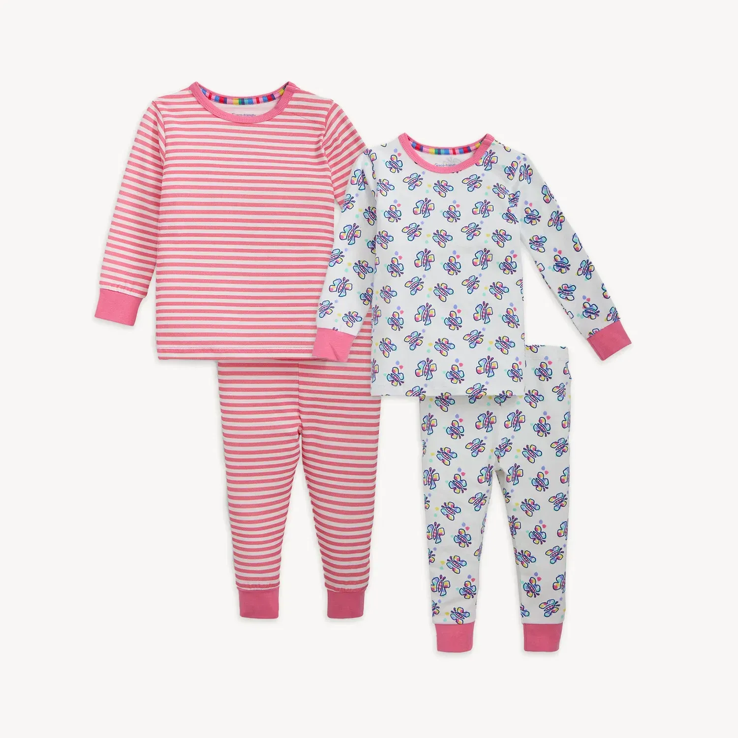 Butterfly Pink Multi Magnetic Cloud Stretch Bundle Pajama Pack