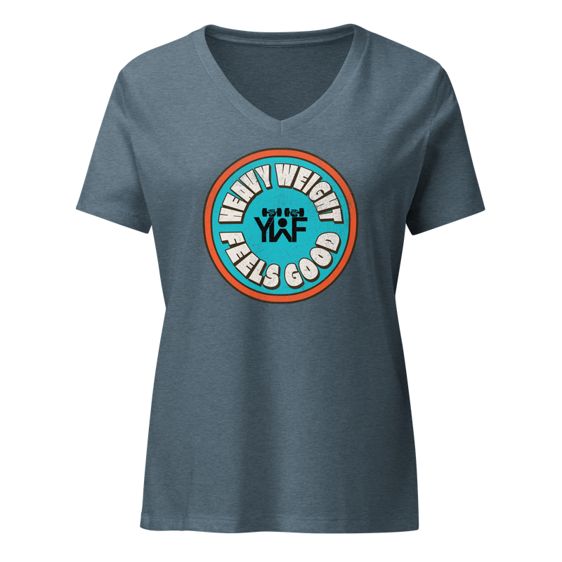 Heavy Weight Feels Good- Women&#39;s Relaxed Fit V-Neck