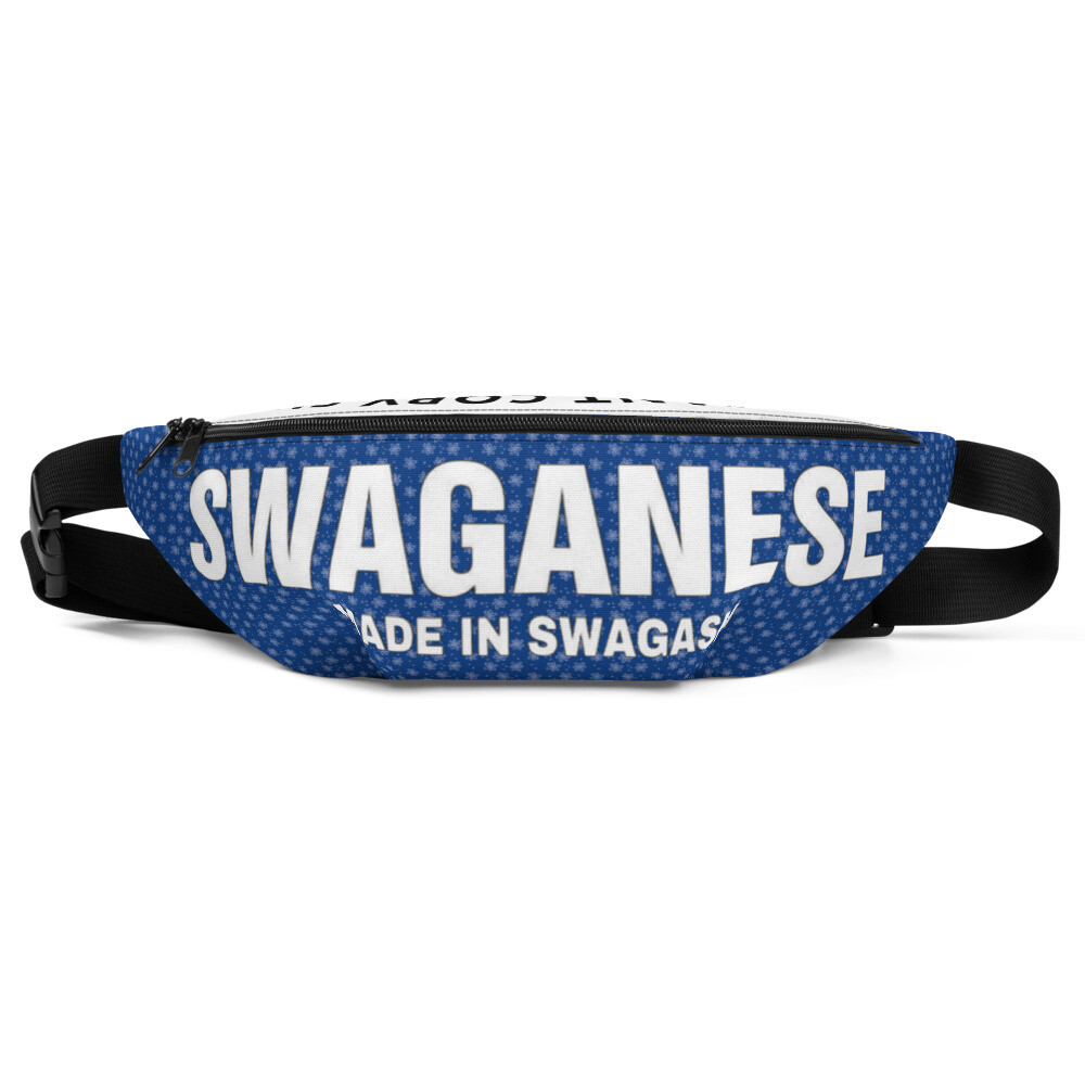 "You Cant Copy Swag" Fanny Pack (Royal Blue & White)