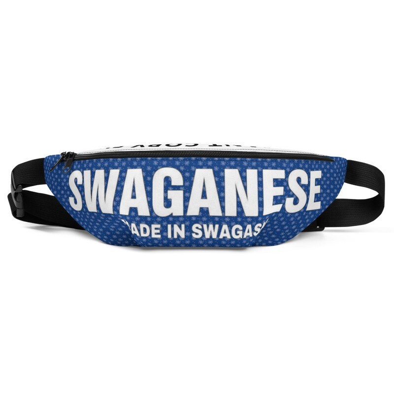 "You Cant Copy Swag" Fanny Pack (Royal Blue & White)