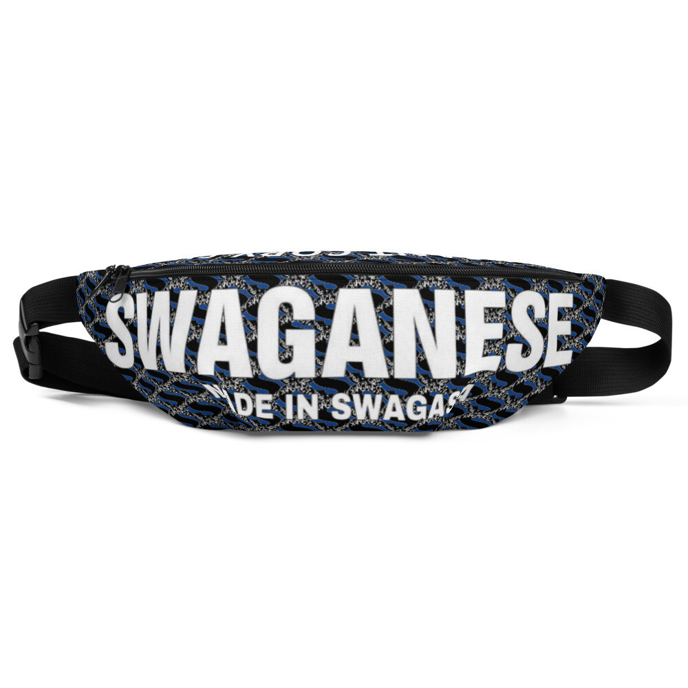 "You Cant Copy Swag" Swag Print Fanny Pack (Dark Cerulean)