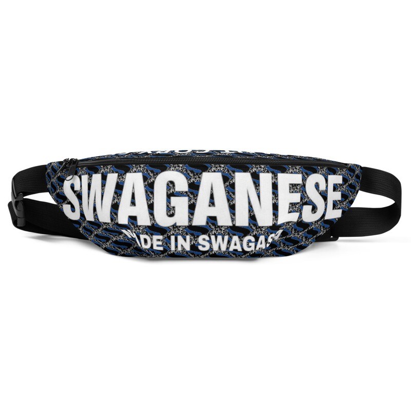 "You Cant Copy Swag" Swag Print Fanny Pack (Dark Cerulean)