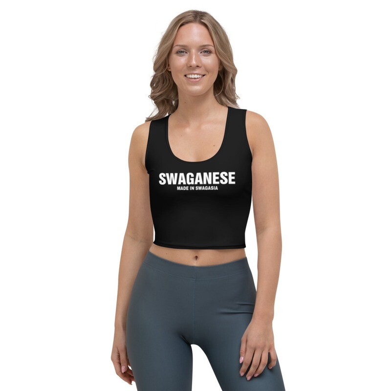 Swaganese Adult Crop Top (Black)