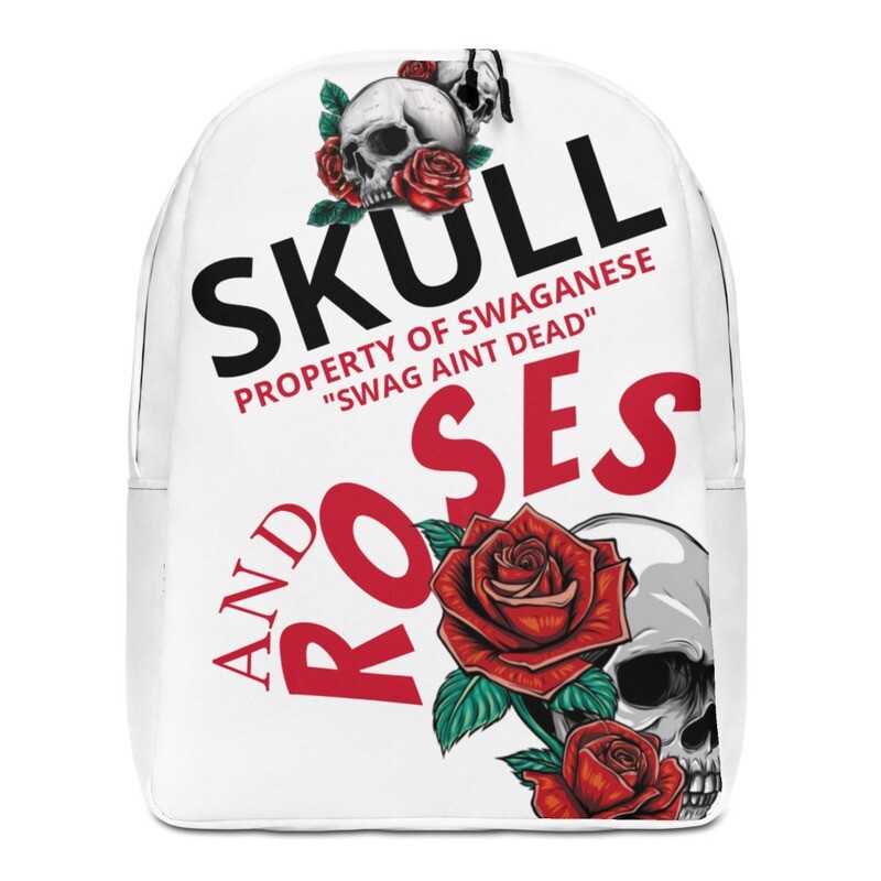 Skull & Roses "Swag Aint Dead" Back Pack