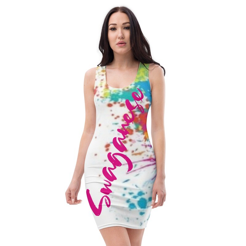 Swaganese "Grown & Sexy" Dress (Paint Splattered)
