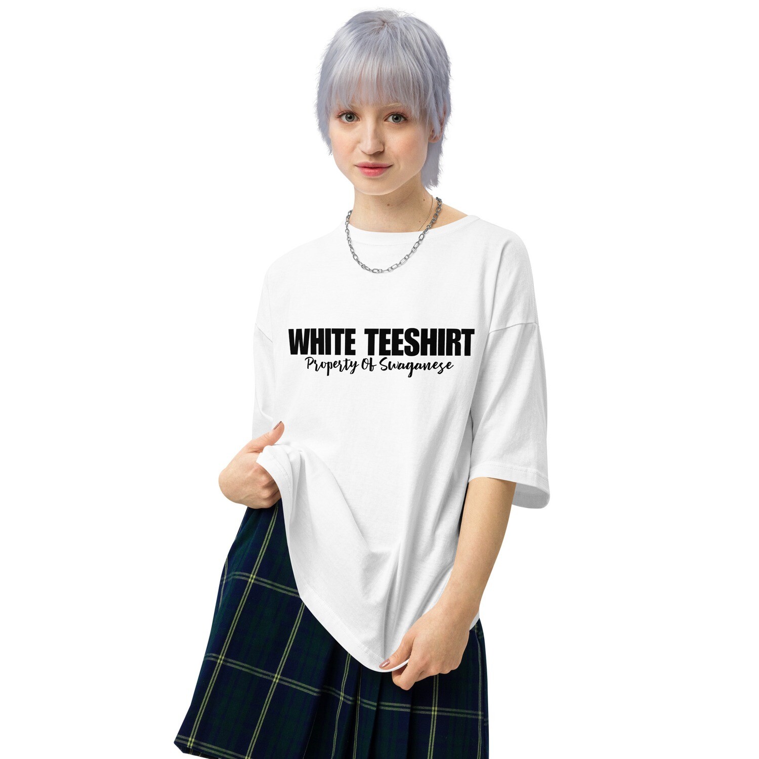 "White" oversized t-shirt