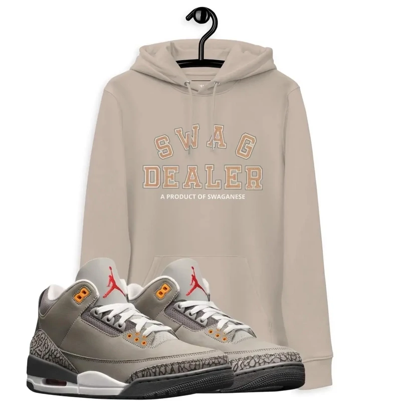 "Swag Dealer" Tan & Orange Hoodie