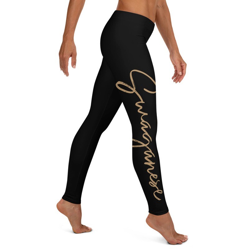Swaganese "Gold & Black" Leggings
