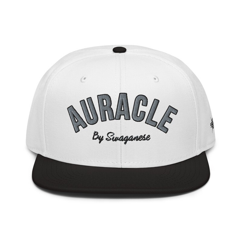 Auracle Grey & Black Snapback Hat
