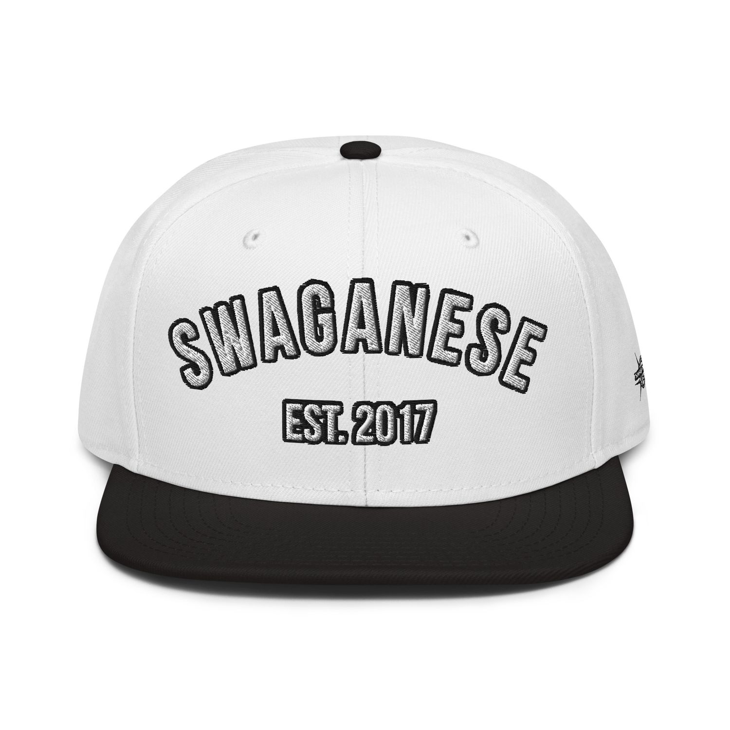 Swaganese Est 2017 Snapback Hat (Blk & Wht)