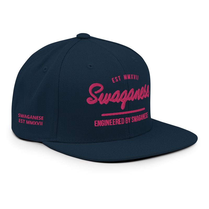 Swaganese Est. MMXVII Snapback Hat (Hot Pink)