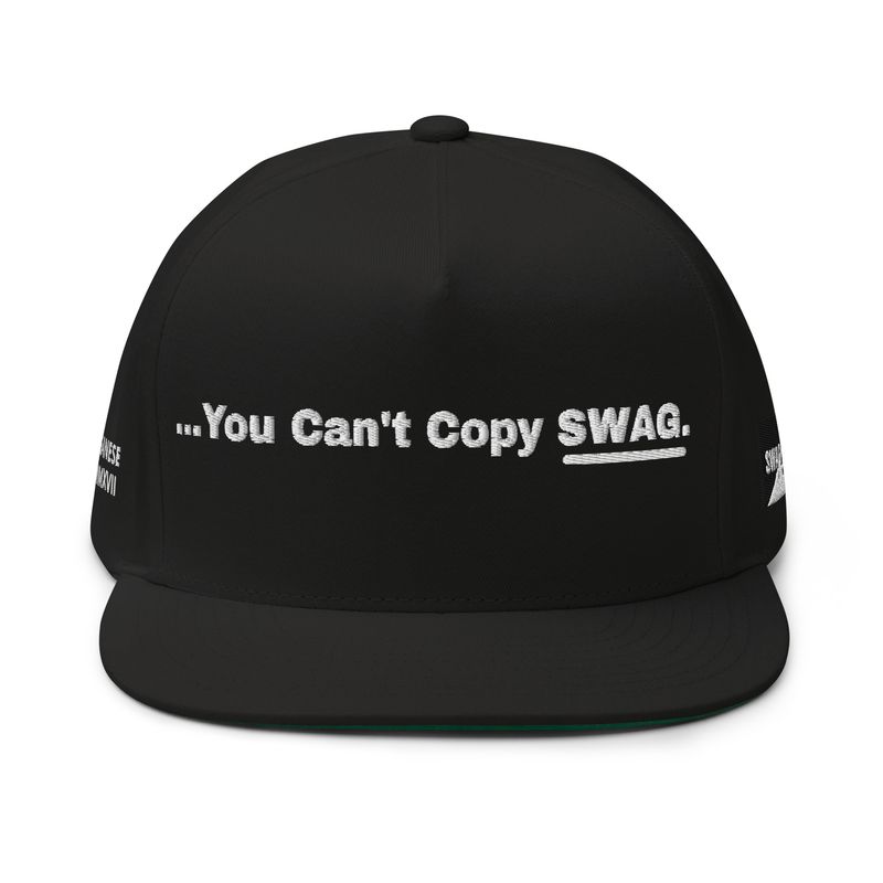 "You Can't Copy Swag" Flat Bill Cap