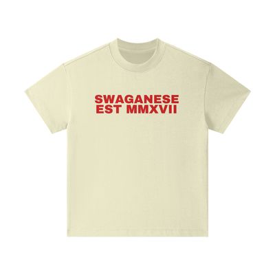 Swaganese Est MMXVII Kids Heavyweight 305G Earth Tone Cotton T-Shirt