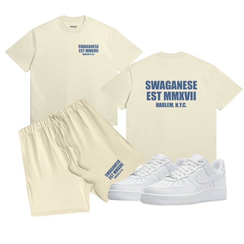 Swaganese Est MMXVII Harlem Nyc Short & T Shirt Set