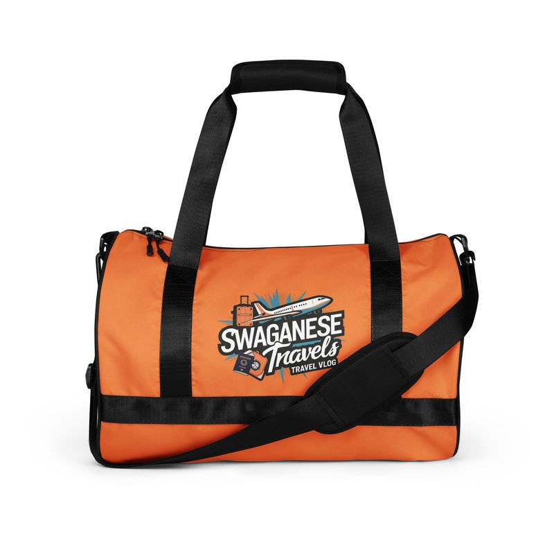 Swaganese Travels "Logo" Orange Duffle Bag 